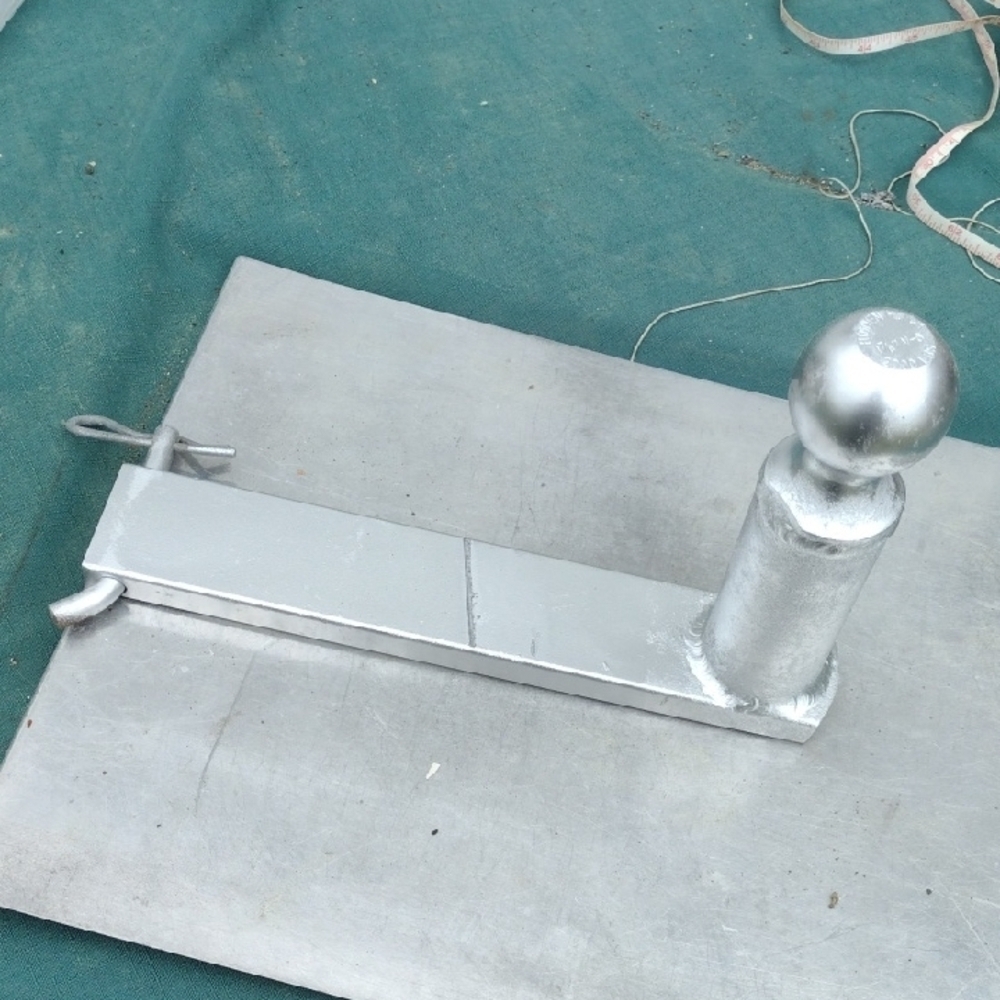 Silver Trailer Hidden Hitch